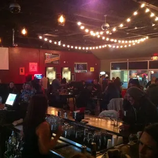 a crowded bar
