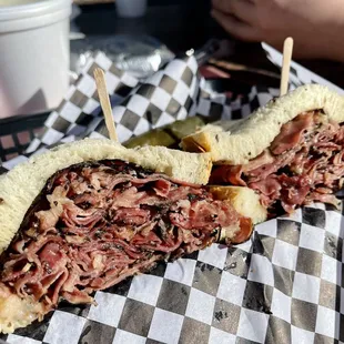 Hot pastrami on rye