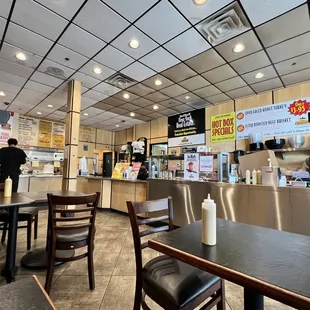he inside of a restaurant