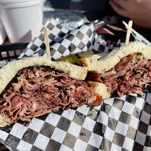 Hot pastrami on rye