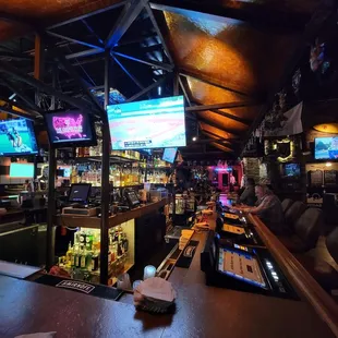a view of a bar