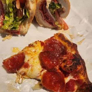 Tommy Gun Sub and Pepperoni Slice so hit and fresh!