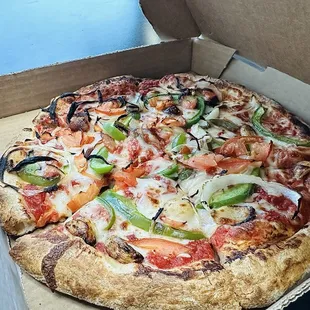 Great veggie pizza!