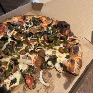 Pepper and Sausage Pizza
