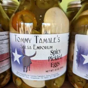 a variety of pickles