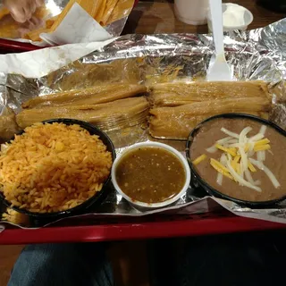Habanero pork tamales hot and ready to eat