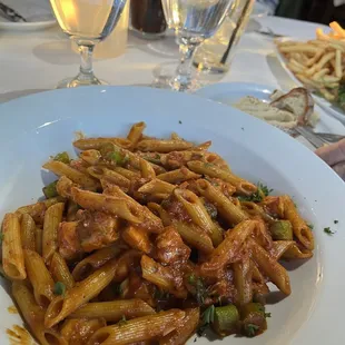 Salmon penne