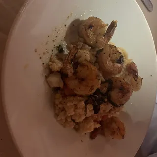 Grilled Shrimp Risotto Corn