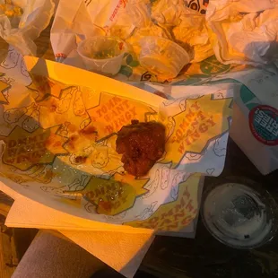 a plate of food on a table