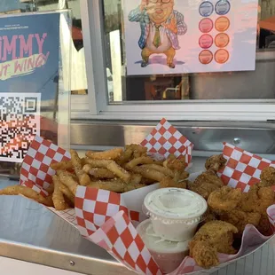 Ranch on Fire and Garlic Fries