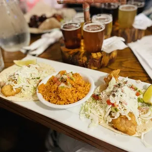 Crispy fish tacos