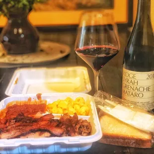 Lovely que with a lovely Ridge Vineyards GSM