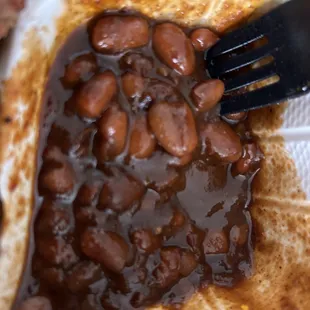 Bbq beans - very heavy, but sooo good