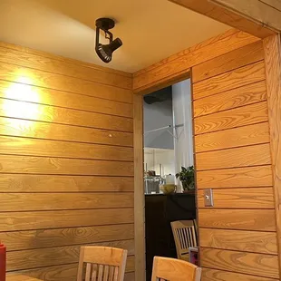 Seating area booth