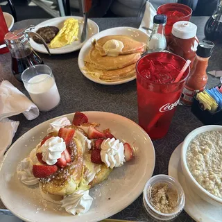 #6 3 Hotcakes or 2 Slices French Toast and Breakfast Meat