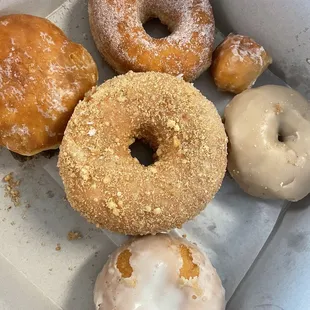 Assortment of different donuts