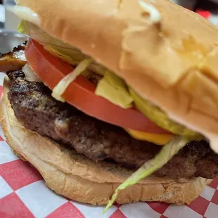 Small cheeseburger was huge in my opinion