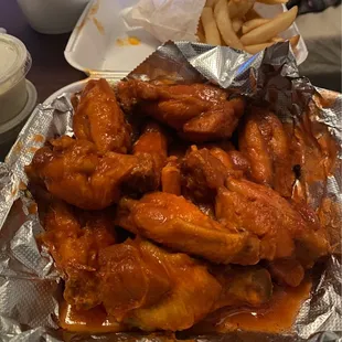Hot Wings and Fries