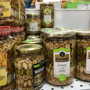 a variety of nuts