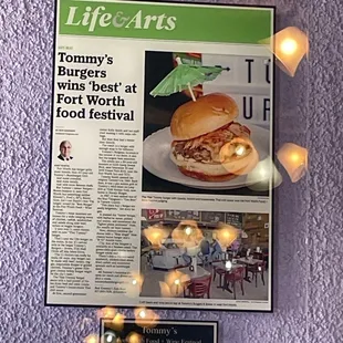 On the wall.