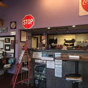 Kitchen side &amp; half bar