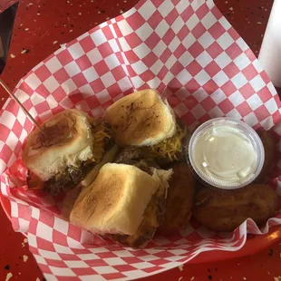 Cheddar Poppers and Sliders