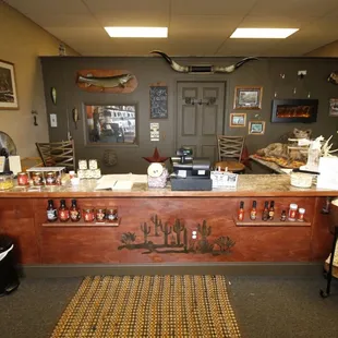 a view of the counter