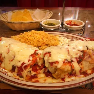 Two Chili Colorado Burritos (pork)