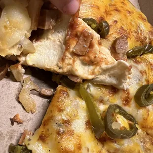 Raw pizza dough