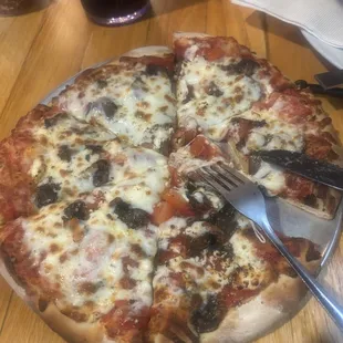 pizza, food