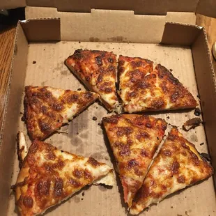 Takeout pizza that was reheated by the restaurant. Totally inedible and so tough.