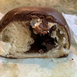 Inside of a Chocolate Croissant