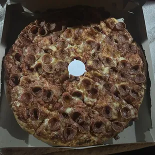 Cold pep pizza for $20
