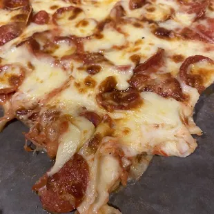 Pepperoni with extra cheese