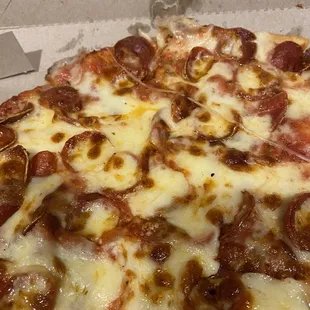 Pepperoni with extra cheese