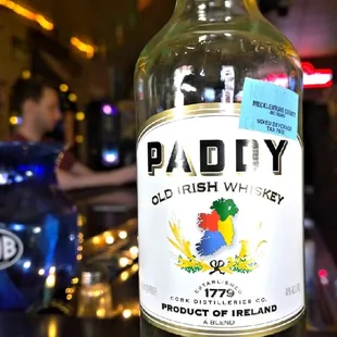 a bottle of paddy