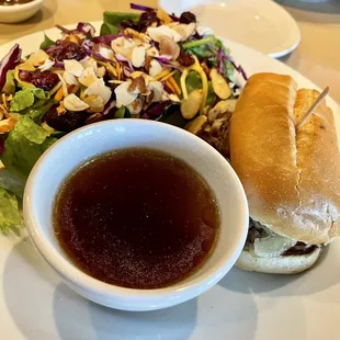 The lunch special. Half a French Dip and salad. It was delicious!