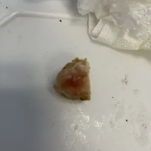 Found a piece of undercooked chicken in my salad