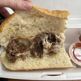 Cheesesteak sandwich