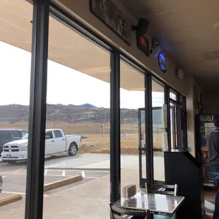 Nice view and delicious philly