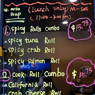 Lunch specials ordered...