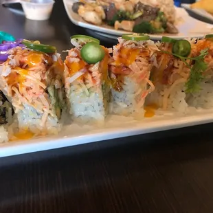 Sunshine roll add jalapeño.