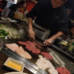 a chef preparing a meal