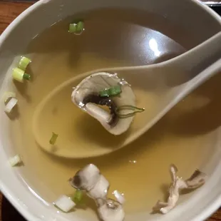 Clear soup. Very good!