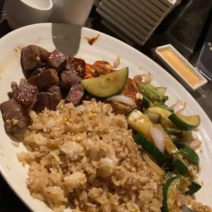 Mmm hibachi and sake