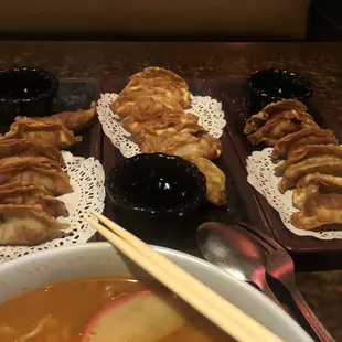 Gyoza and Salty Ramen