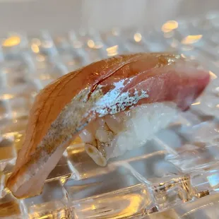 Kanpachi Nigiri - Amberjack from Japan (Omakase Course #12 - Nigiri Course #3)