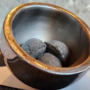 Black Sesame Ice Cream (Omakase Course #17)