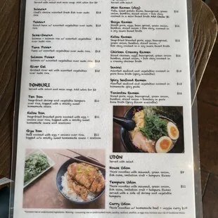 New menu