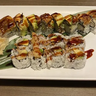Eel, Cucumber and Avocado Roll